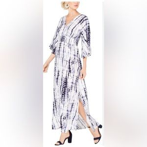 Tie Dye Smocked Maxi Dress